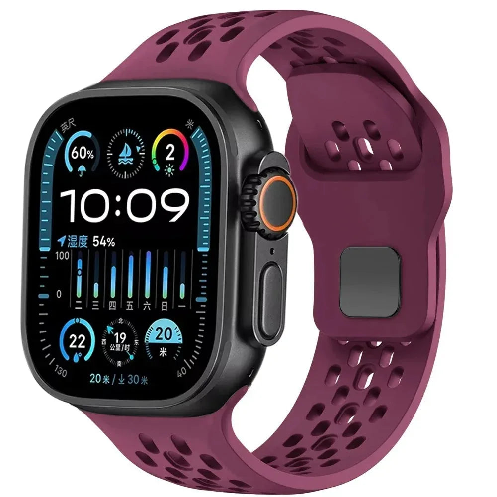 Silicone Sports Strap for Apple Watch Band 49Mm 46Mm 45Mm 44Mm 42 41 40Mm Bracelet Iwatch Ultra 11 10 9 8 7 6 SE3 Belt