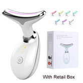 Neck Face Beauty Device Lifting Photon Therapy Vibration Facial Massager Double anti Wrinkles Device Tightening Neck Skin Care