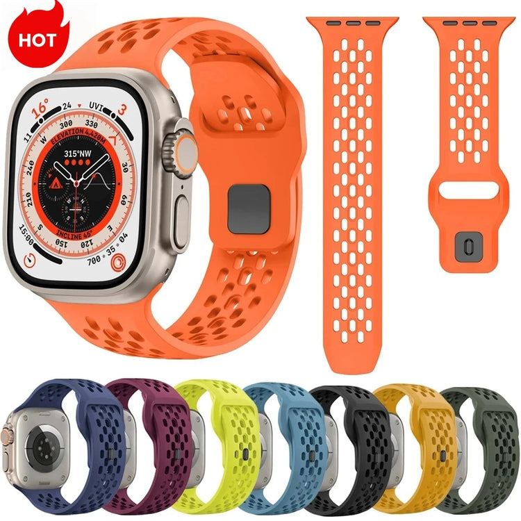 Silicone Sports Strap for Apple Watch Band 49Mm 46Mm 45Mm 44Mm 42 41 40Mm Bracelet Iwatch Ultra 11 10 9 8 7 6 SE3 Belt