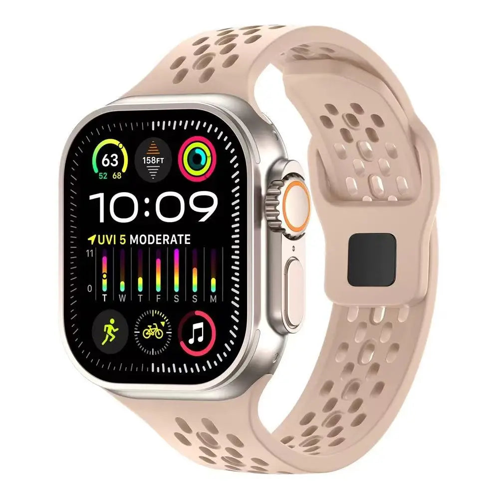 Silicone Sports Strap for Apple Watch Band 49Mm 46Mm 45Mm 44Mm 42 41 40Mm Bracelet Iwatch Ultra 11 10 9 8 7 6 SE3 Belt