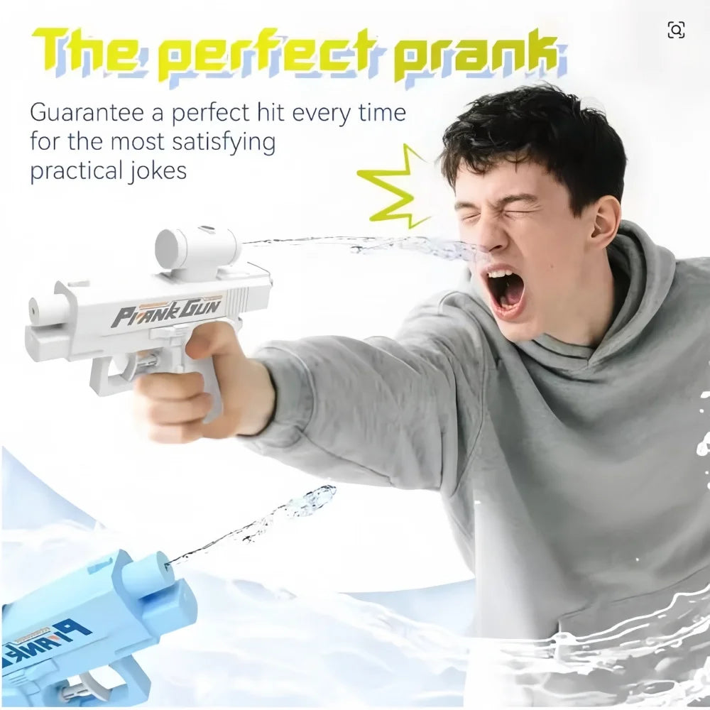 Two-Way Water Gun Prank Water Gun Toy Stress Relief Small Pistol Game Outdoor Indoor Adult Child Interaction Shoot Gift 2 Style