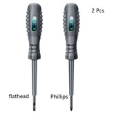 Multifunctional Electrician Test Screwdriver AC Non-Contact Induction Test Pen Voltage Tester 70-600V Red Green Induction Lights