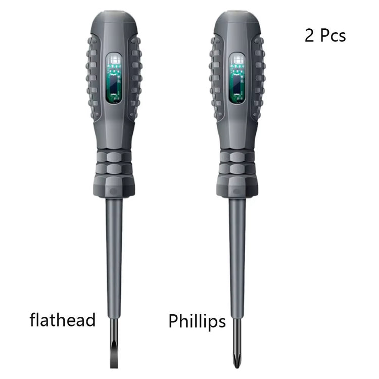 Multifunctional Electrician Test Screwdriver AC Non-Contact Induction Test Pen Voltage Tester 70-600V Red Green Induction Lights