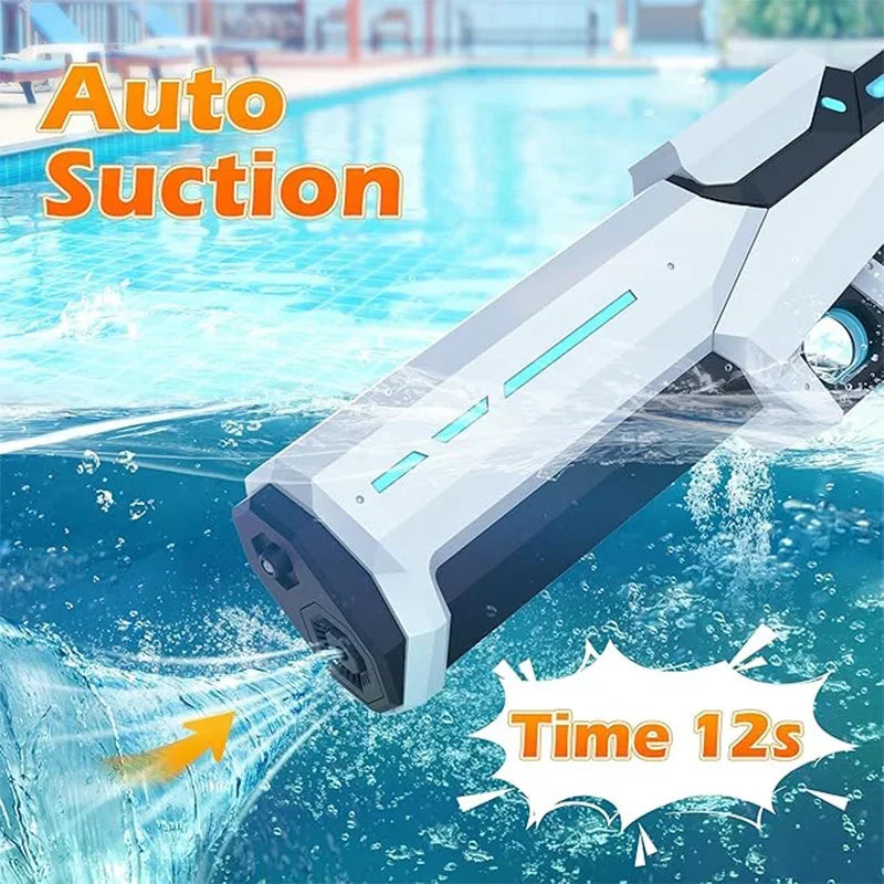 43Cm Electric Water Guns for Adults Powerful Squirt Automatic Water Suction Water Blasters Summer Outdoor Beach Toy for Kid Gift