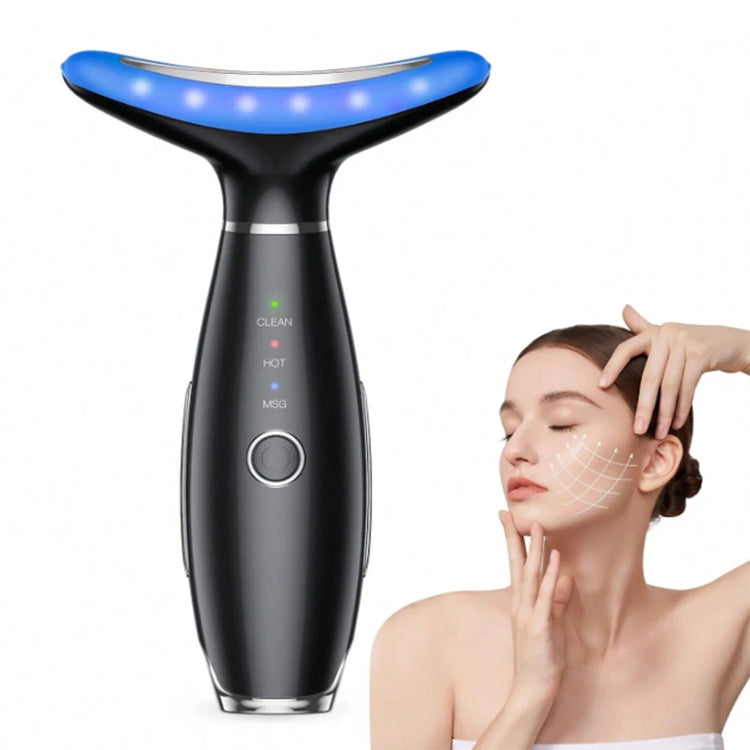 Neck Face Beauty Device Lifting Photon Therapy Vibration Facial Massager Double anti Wrinkles Device Tightening Neck Skin Care