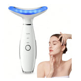 Neck Face Beauty Device Lifting Photon Therapy Vibration Facial Massager Double anti Wrinkles Device Tightening Neck Skin Care