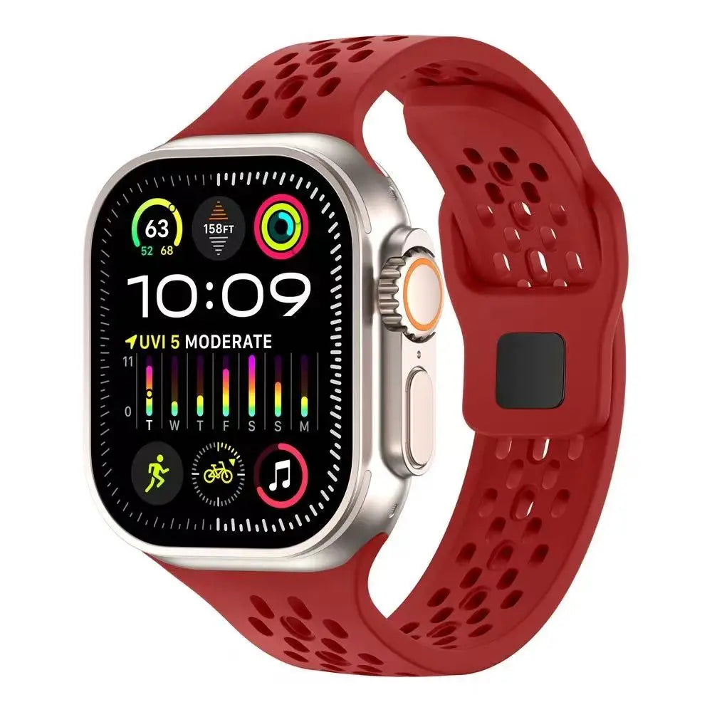 Silicone Sports Strap for Apple Watch Band 49Mm 46Mm 45Mm 44Mm 42 41 40Mm Bracelet Iwatch Ultra 11 10 9 8 7 6 SE3 Belt