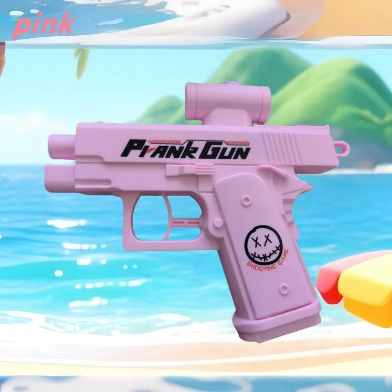 Two-Way Water Gun Prank Water Gun Toy Stress Relief Small Pistol Game Outdoor Indoor Adult Child Interaction Shoot Gift 2 Style
