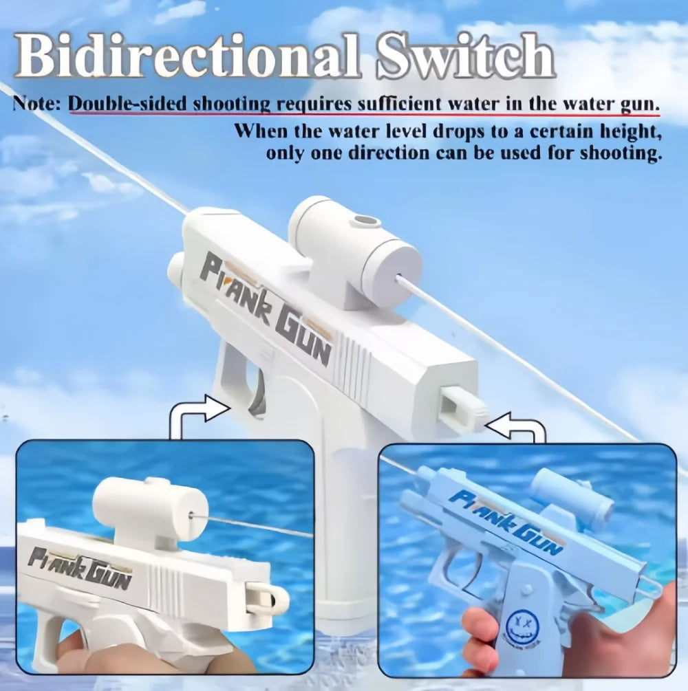 Two-Way Water Gun Prank Water Gun Toy Stress Relief Small Pistol Game Outdoor Indoor Adult Child Interaction Shoot Gift 2 Style