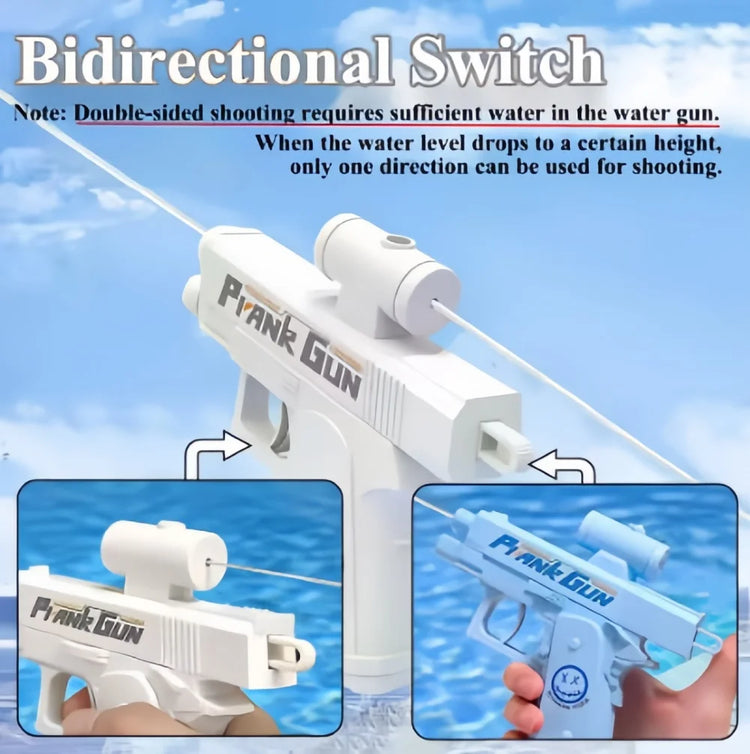 Two-Way Water Gun Prank Water Gun Toy Stress Relief Small Pistol Game Outdoor Indoor Adult Child Interaction Shoot Gift 2 Style