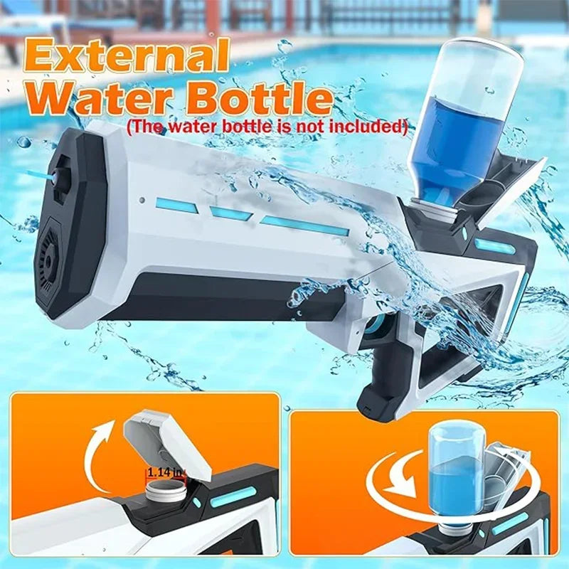 43Cm Electric Water Guns for Adults Powerful Squirt Automatic Water Suction Water Blasters Summer Outdoor Beach Toy for Kid Gift